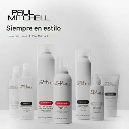 Vista 7 de Paul Mitchell Sculpting Foam, Touchable, Flexible Hold + Frizz Control, For All Hair Types
