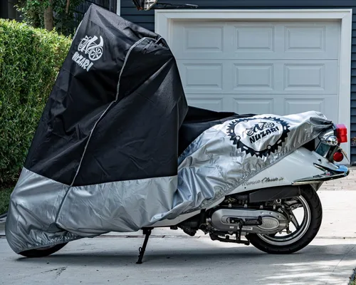 Vista 6 de Funda Resistente Pequeña de 250cc para Motocicleta - Fundas Impermeables para Motocicletas para Almacenamiento al Aire Libre - Funda Impermeable