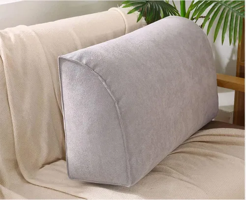 Vista 2 de YURRO Cómodo cojín de respaldo para sofá de 2/3/4 plazas, almohada larga de lectura para cabecero, almohada grande con respaldo de cabecera con Azul