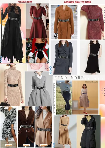 Vista 7 de TeeYee Cinturones de cuero elásticos renacentistas cintura elástica retro cinturón vintage moda medieval cinturón gancho cinturón