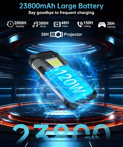 Vista 11 de 8849 Tank 2 Pro Smartphone Resistente Desbloqueado, 24+512GB/1TB Android 14 Teléfono Celular Resistente con Proyector, 6.79’’ 4G Teléfonos Móviles