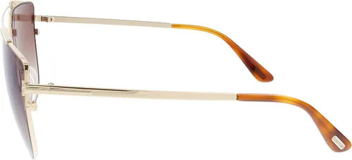 Vista 3 de Tom Ford FT0563 28G - Lentes de sol piloto Jacquelyn de oro rosa brillante categoría 2 Oro