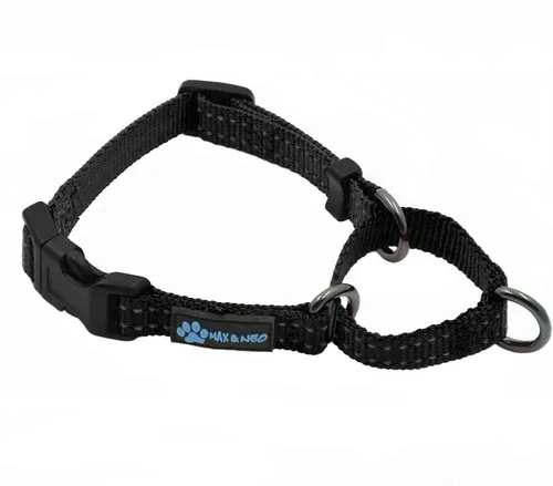 Vista 12 de Max and Neo Collar de nylon Martingale para perros - Donamos a un rescate de perros por cada collar vendido (Pequeño, Azul)