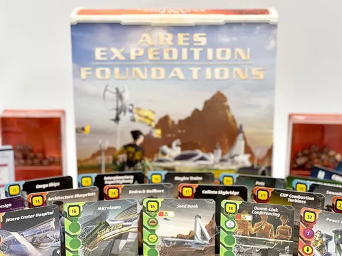 Vista 3 de Terraforming Mars Ares Expedition: Foundations by Stronghold Games, Juego de mesa de expansión de estrategia