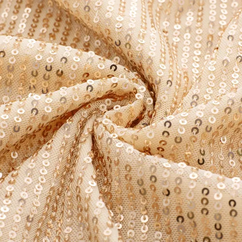Vista 3 de GRACE KARIN Vestido de lentejuelas sin mangas con un hombro para mujer, vestido cruzado con purpurina brillante, vestido largo de cóctel de boda