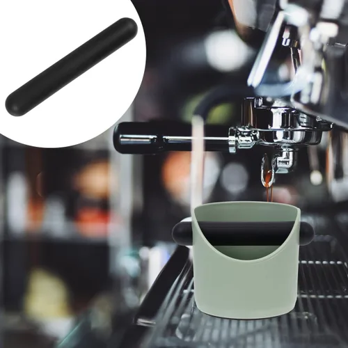 Vista 6 de Hemoton Coffee Grounds Beating Stick 6.69 pulgadas mango de madera Knock Bar para máquina de café café molido cubo herramienta de limpieza accesorio