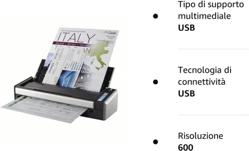 Vista 3 de Fujitsu ScanSnap S1300i - Escáner de documentos portátil a color dúplex para Mac y PC (renovado)