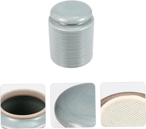 Vista 8 de Tarro de cerámica sellado, elegante recipiente de almacenamiento de alimentos, práctico tarro de azúcar para té de miel, diseño más hermoso
