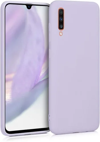 Vista 8 de kwmobile Funda compatible con Samsung Galaxy A70 - Funda protectora de silicona TPU suave y delgada, color negro mate