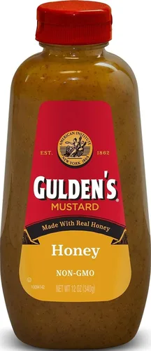 Vista 9 de GULDEN'S Mostaza Dijon Molida en Piedra Botella Exprimible, Apta para Dieta Cetogénica, 12 oz.
