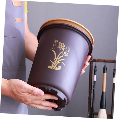 Vista 6 de 3 Sets Orchid Nursery Pots, Plastic Planters, Deep Drainage