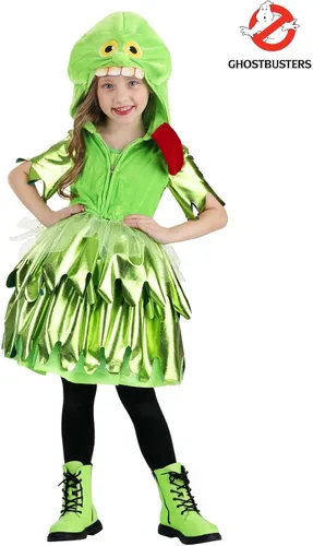 Vista 2 de Disfraz de Ghostbusters Slimer para niña