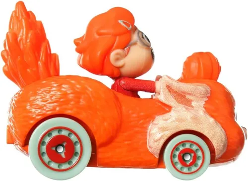 Vista 3 de Hot Wheels RacerVerse Mei with Red Panda Ming - Coche de juguete a escala 1:64