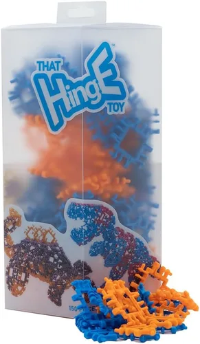 Vista 15 de That Hinge Toy - Juego de 82 piezas azul + rosa, animal + más juguete de construcción STEM
