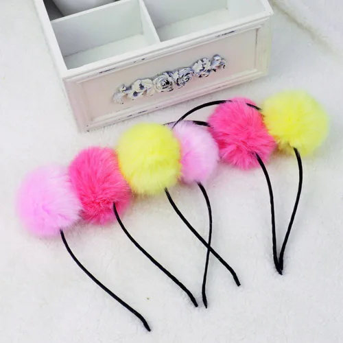 Vista 4 de BAOBAO - Diadema de pelo sintético y esponjoso, orejas de gato, diseño de panda