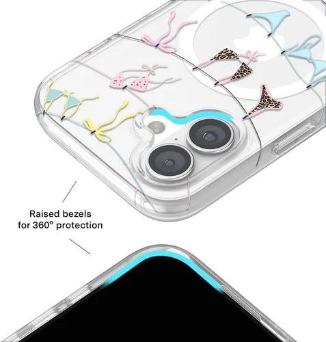 Vista 981 de VELVET CAVIAR Funda para iPhone 15, compatible con MagSafe, probada contra caídas de 10 pies, fundas protectoras de diseño, leopardo color rosa