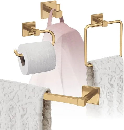 Vista 29 de Amerock Níquel cepillado Appoint 5 piezas Juego de accesorios de baño
