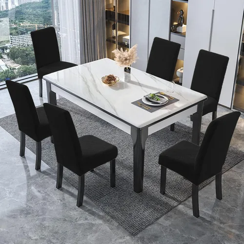 Vista 2 de Fundas elásticas para sillas de comedor resistentes a Las fundas elásticas para sillas de comedor resistentes a salpicaduras ayudan a proteger