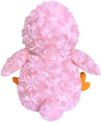 Vista 4 de Animal de Peluche Relleno Pato Rosa, Lindo Juguete de Pato Rosa Peludo, Juguete de Peluche Suave y Tierno Abrazable para Niños y Niñas, Regalos