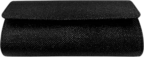 Vista 6 de Bolsa de noche con purpurina de satén para mujer elegante bolso de mano con solapa para smartphone