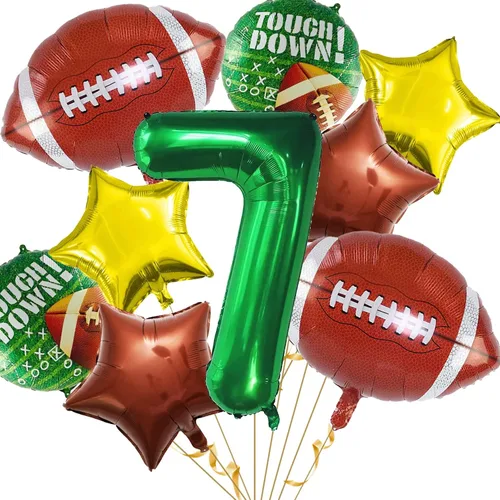 Vista 13 de Set de Globos de Fútbol Decoraciones para Fiesta de Cumpleaños de Fútbol Decoraciones de Partido de Fútbol Tema Deportivo para Cumpleaños