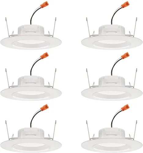 Vista 23 de Juno RB4SC RGBW MW M6 RetroBasics Retrofit Smart Downlight, conmutable, RGBW, 4 pulgadas, blanco mate