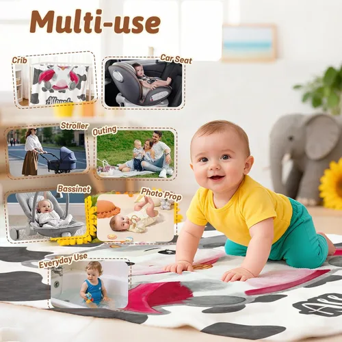 Vista 6 de Manta de bebé personalizada con nombre, cobijas de franela suaves y personalizadas con diseño de animales para recién nacidos, niños y niñas