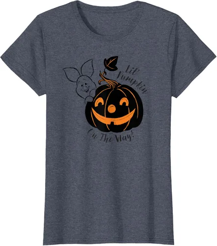 Vista 45 de Disney Camiseta de Halloween Winnie the Pooh Lil' Pumpkin on the Way, Blanco, S