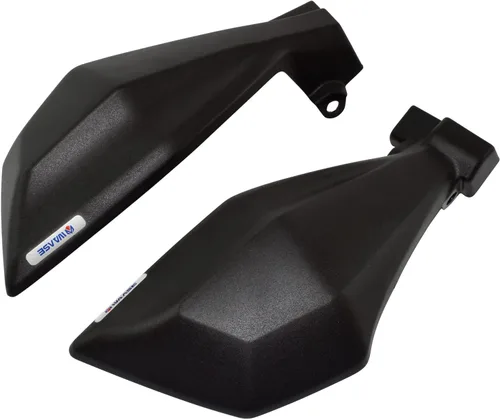 Vista 4 de Paramanos de motocicleta negro manillar cepillo de mano protector de freno embrague cubierta protector de flujo de aire deflector de viento