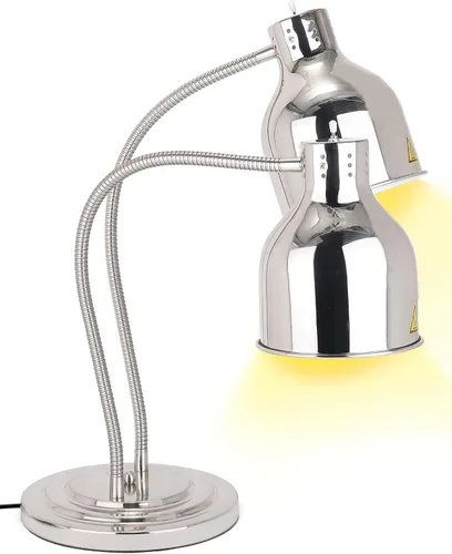 Vista 8 de Lámpara de calor de alimentos de doble cabeza 500W w/3 bombillas