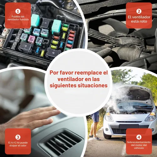 Vista 7 de PartsFlow Conjunto de ventilador de refrigeración del radiador compatible con Ford Focus 621-043 2008-2011 Ford Focus 2008-2011