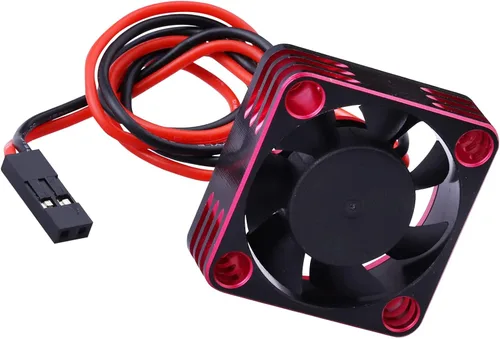 Vista 5 de Ventilador de enfriamiento de motor RC de 1.181 in Disipador de calor Ventilador de enfriamiento ESC de alta velocidad sin escobillas para coche RC