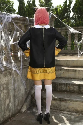 Vista 5 de Maisolly Disfraz de anime de Halloween para mujer, traje de cosplay con tocado
