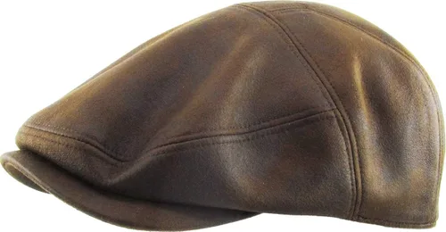 Vista 2 de Gatsby Ivy Collection Classic Newsboy Cabbie Applejack - Gorras de cuero