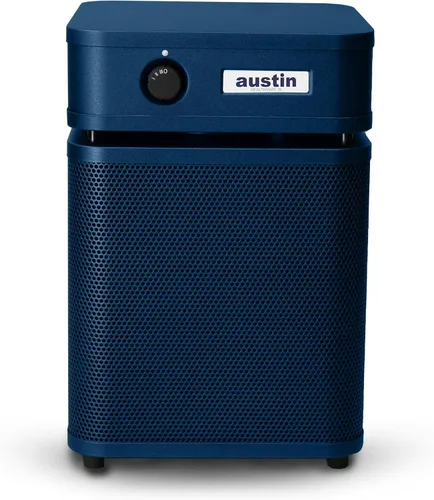Vista 4 de Austin Air HealthMate Plus Junior - Purificador de aire azul medianoche, purificadores de aire avanzados de filtración de 4 etapas para el hogar
