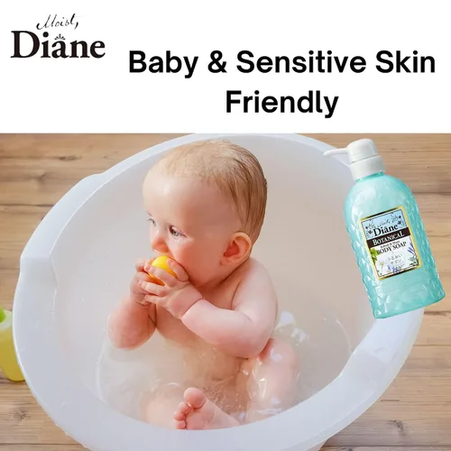 Vista 2 de Moist Diane Jabón corporal hidratante e hidratante, gel corporal natural Japón para niños, mujeres, hombres con piel seca y sensible, gel de baño