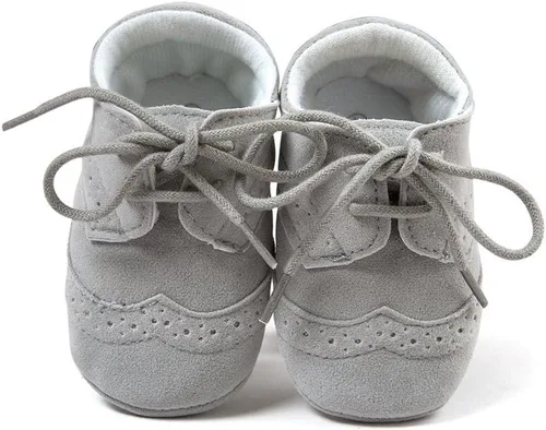 Vista 8 de ESTAMICO Zapatos para bebés niños Prewalker PU Sneakers Negro+Blanco