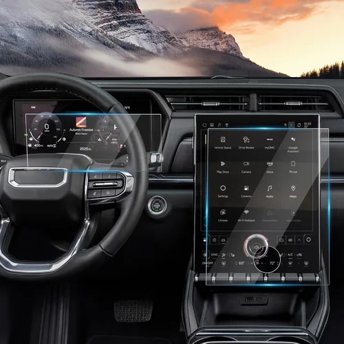 Vista 11 de Protector de pantalla digital de 12.3 pulgadas para GMC Sierra 1500 SLE/Elevation/SLT Nano Film HD Clear 6H Scratchatch, 12.3 pulgadas, cúmulo