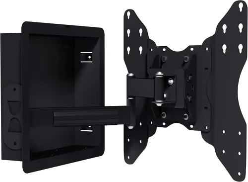 Vista 8 de NSY-50201 Soporte de TV empotrado en pared para pantallas planas de 42 a 75 pulgadas con extensión de 19 pulgadas de largo, cero holgura, perfil