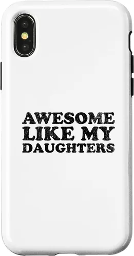 Vista 5 de Awesome Like My Daughters Funny for Mom or Dad Parent Case for iPhone 16