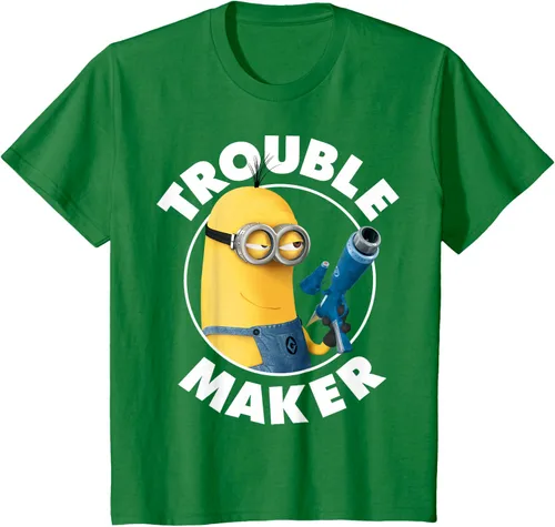 Vista 49 de Despicable Me Minions Kevin Fabricante de Problemas Gráfico Camiseta Negro
