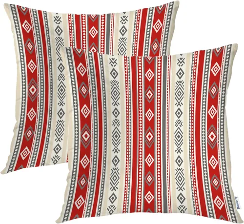 Vista 59 de Batmerry Fundas de almohada de bosque de arce otoñal, casas de sillas de madera, hojas amarillas, fundas de almohada decorativas, impresión digital