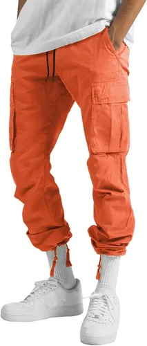 Vista 74 de Pantalones deportivos para hombre, pantalones de otoño e invierno y sólidos para hombres y hombres, cómodos con múltiples bolsillos