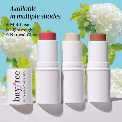 Vista 9 de KIMUSE Trío de palitos faciales, barra de rubor crema e iluminador y barra de contorno para esculpir las mejillas, trío de contorno de crema