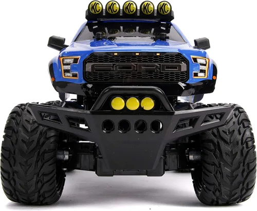 Vista 4 de Jada Toys Just Trucks 2017 Ford F-150 Raptor Elite 4x4 RC, azul, 31090