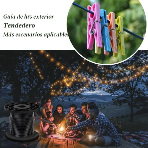 Vista 7 de Cuerda de alambre de acero inoxidable 304 para luces de cadena