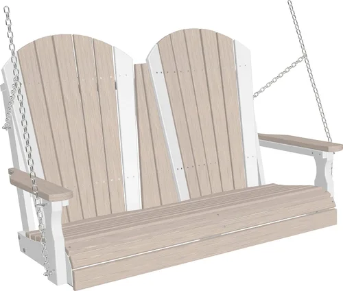 Vista 17 de LuxCraft Columpio Adirondack de 4' - Disponible en 22 colores Caoba antigua