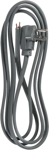 Vista 2 de Woods 3570 16/3 SPT-3 Cable de alimentación de repuesto en ángulo recto de 3 pies, color gris