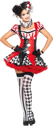 Vista 2 de Harlequin Clown Costume