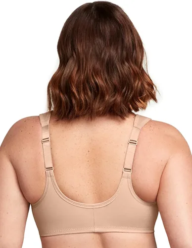Vista 3 de Glamorise - Brasier con aros y cierre frontal para mujer, tecnología Wonderwire, talla extragrande, n. 1245